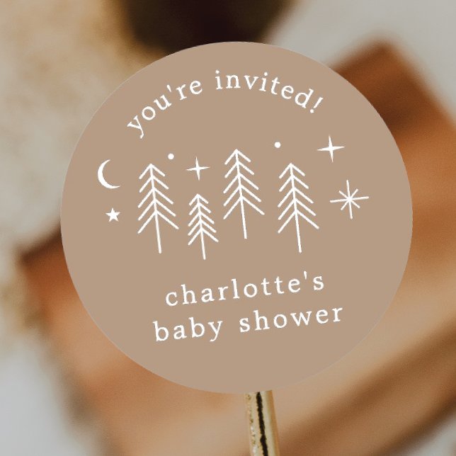 Adesivo Redondo Acampamento Você é Convidado (Criador carregado)