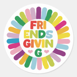 Adesivo Redondo Ação de Amizade