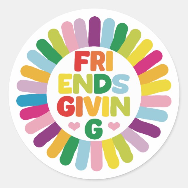 Adesivo Redondo Ação de Amizade (Frente)