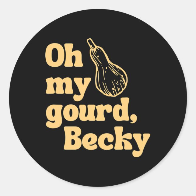 Adesivo Redondo Ação de Graças Divertida (Frente)