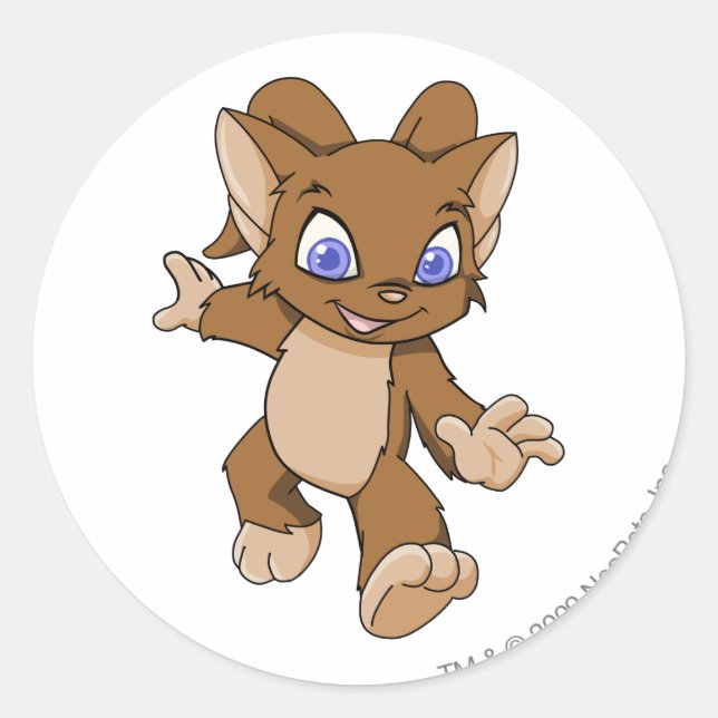 Adesivo Redondo Acara Brown (Frente)