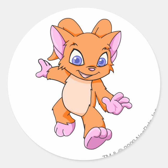 Adesivo Redondo Acara Orange (Frente)