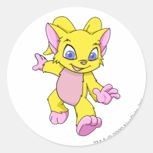 Adesivo Redondo Acara Yellow