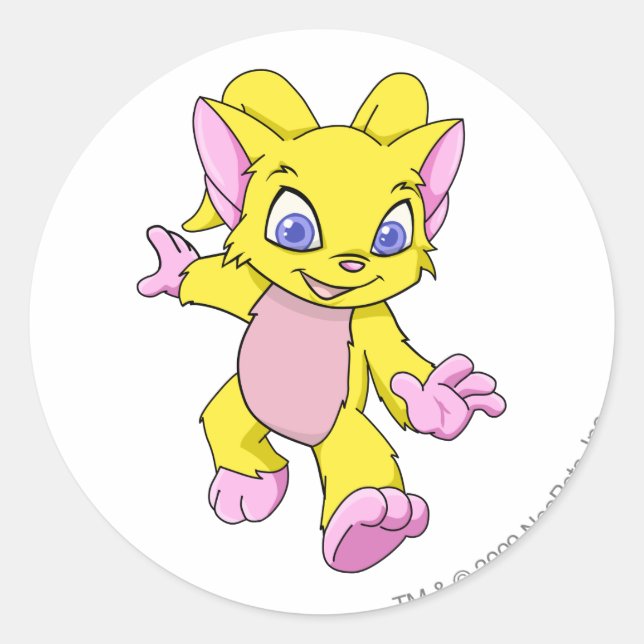 Adesivo Redondo Acara Yellow (Frente)