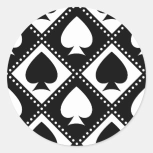 Adesivo Redondo Ace of Spades Motif