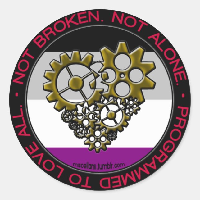 Adesivo Redondo Ace Robot Pride (Frente)