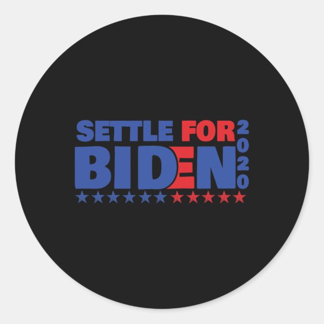 Adesivo Redondo Aceitar Biden (Frente)