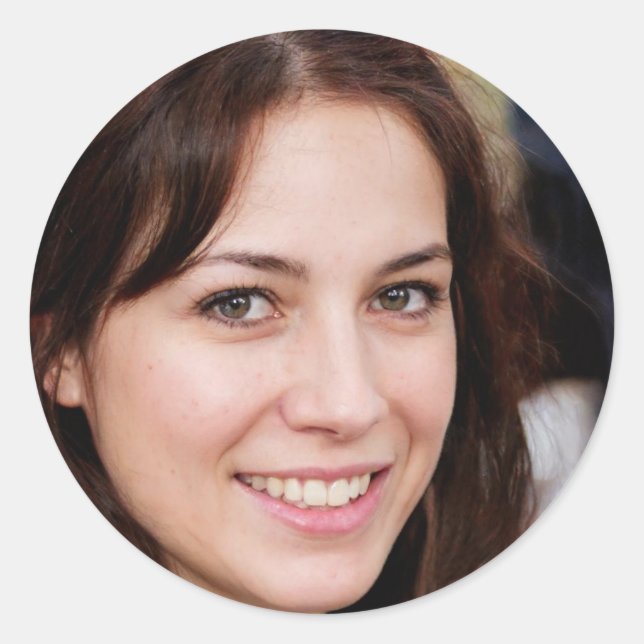 Adesivo Redondo Acenda a sua luz (Frente)