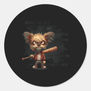 Adesivo Redondo Acertando A Gama Para Liberar O Stress Não Tanto