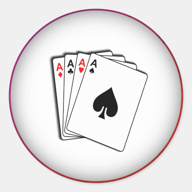 Adesivo Redondo Aces (Frente)