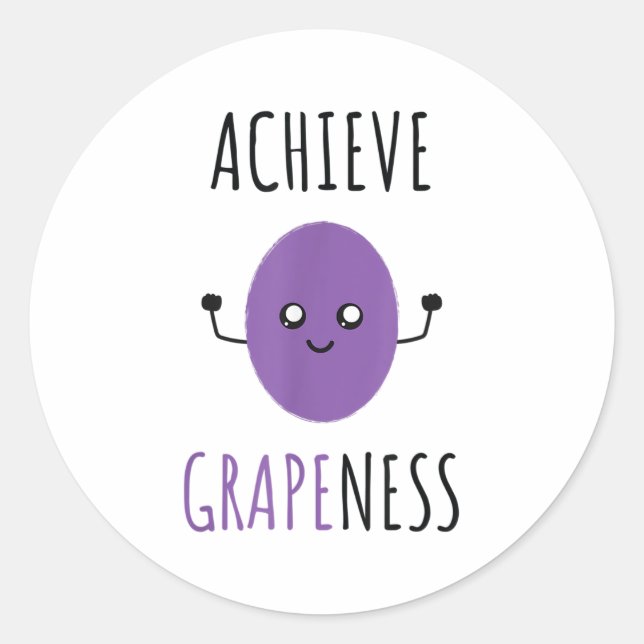 Adesivo Redondo Achieve Gness - Kawaii Style G  (Frente)