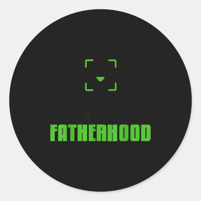 Adesivo Redondo Achievement Unlocked Fatherhood Gamer Video Games  (Frente)