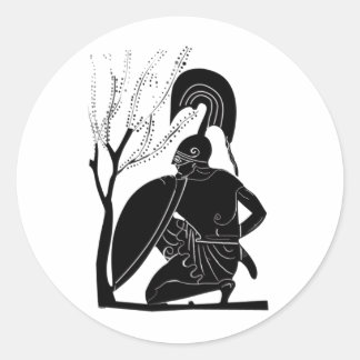 Adesivo Redondo Achilles Sticker
