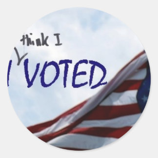Adesivo Redondo Acho que votei