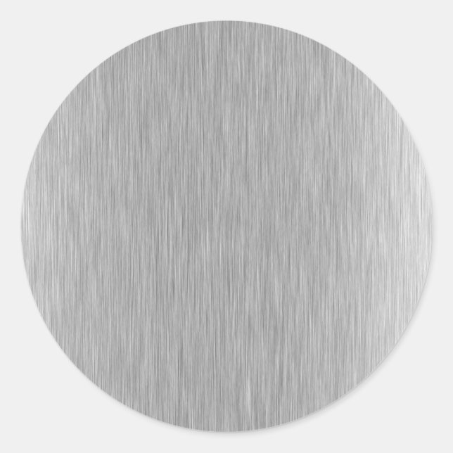 Adesivo Redondo Aço inoxidável texturizado (Frente)