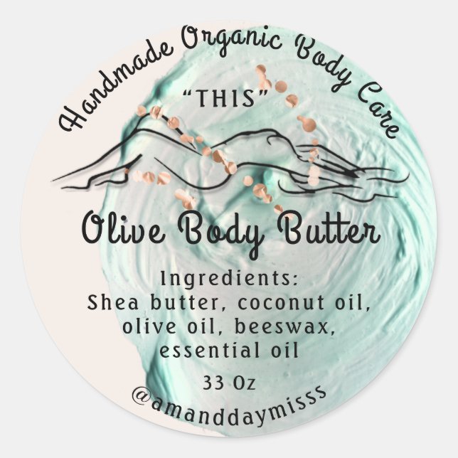 Adesivo Redondo Acondicionamento de Acondicionamento de Manteiga C (Frente)