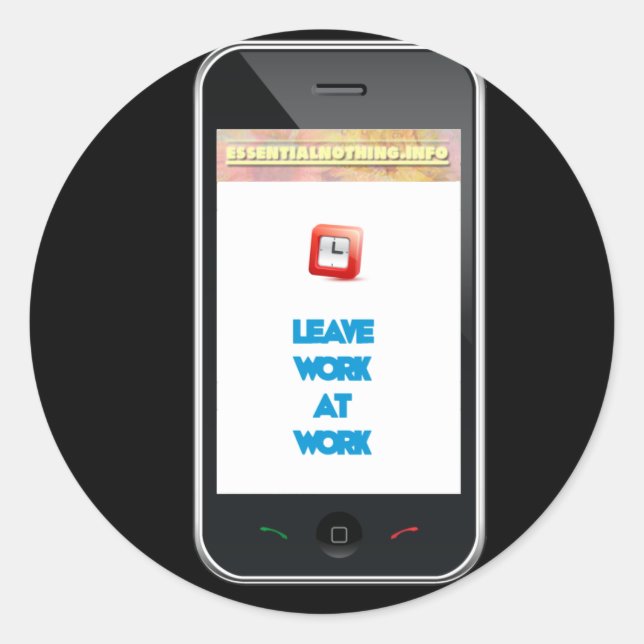 Adesivo Redondo Aconselhamento do smartphone (Frente)