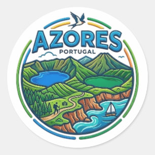 ADESIVO REDONDO AÇORES
