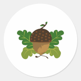 Adesivo Redondo Acorn