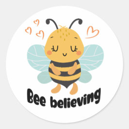 Adesivo Redondo "Acreditando" motivacional