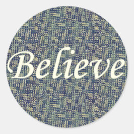 Adesivo Redondo Acredite em painéis