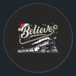 Adesivo Redondo Acredite em trem Natal Polar Express F do Polo Nor<br><div class="desc">Acredite em trem Natal Família Polar Express do Polo Norte Xmas 1</div>