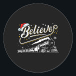 Adesivo Redondo Acredite em trem Natal Polar Express F do Polo Nor<br><div class="desc">Acredite em trem Natal Família Polar Express do Polo Norte Xmas 1</div>