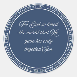 Adesivo Redondo Acredite - Esvaziar Selo pequeno