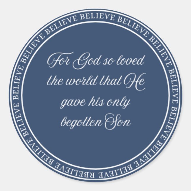 Adesivo Redondo Acredite - Esvaziar Selo pequeno (Frente)