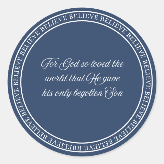 Adesivo Redondo Acredite - Foco (Frente)