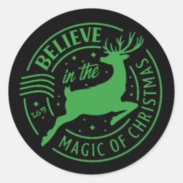 Adesivo Redondo ACREDITE NA MÁGICA DO... Natal