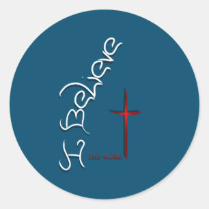 Adesivo Redondo Acredite Na Palavra De Deus