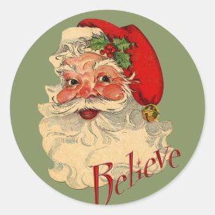 Adesivo Redondo Acredite o papai noel