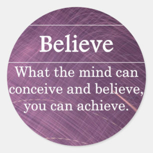 Adesivo Redondo Acredite que você pode fazer qualquer coisa