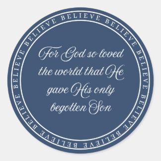 Adesivo Redondo Acredite - Selo de Flush 