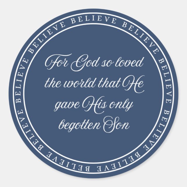 Adesivo Redondo Acredite - Selo de Flush  (Frente)