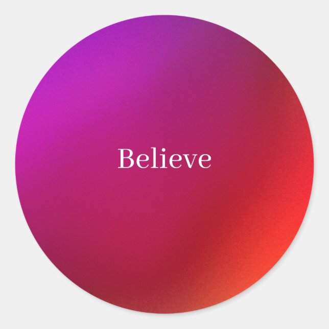 Adesivo Redondo Acreditem no Sticker (Frente)