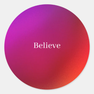 Adesivo Redondo Acreditem no Sticker