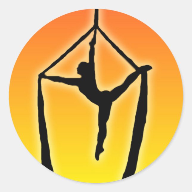 Adesivo Redondo Acrobatapillar no Sunset (Frente)