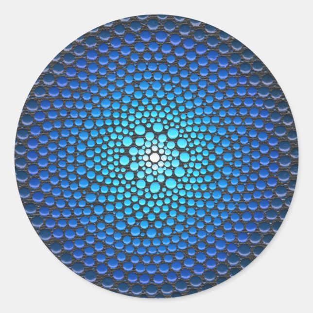 Adesivo Redondo Acrylic Dot Mandala (Frente)