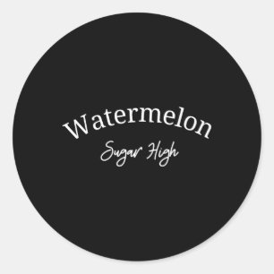 Adesivo Redondo Açúcar De Melancia Elevado Para
