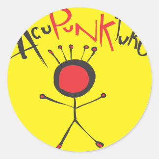 Adesivo Redondo Acupunkture Stickers
