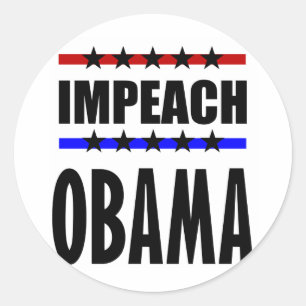 Adesivo Redondo Acuse Obama