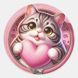 Adesivo Redondo AD 002 - Gráfico digital para gatos giros