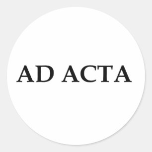 Adesivo Redondo Ad acta