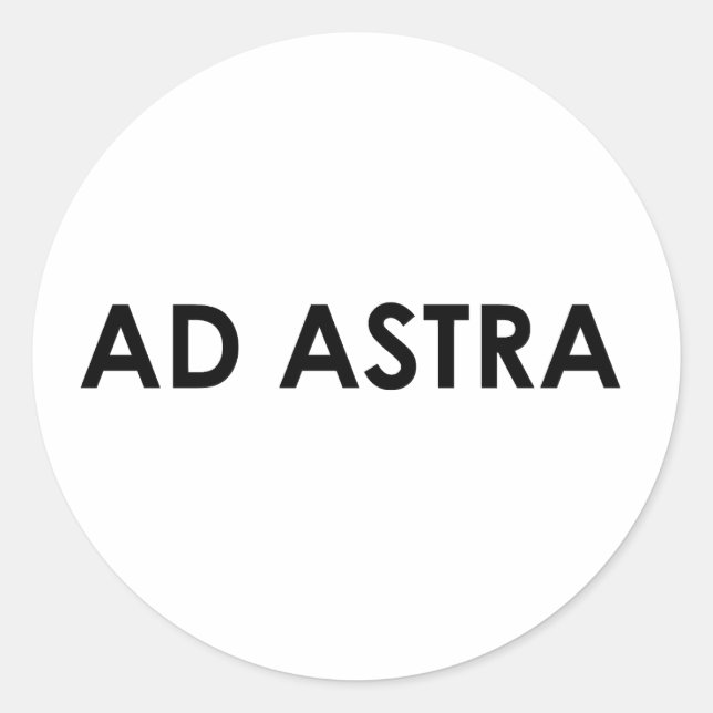 Adesivo Redondo Ad astra (Frente)