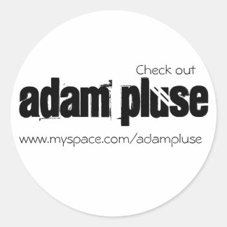 Adesivo Redondo Adam Pluse - Stickers