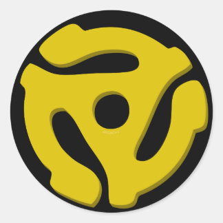 Adesivo Redondo Adaptador 45 Record