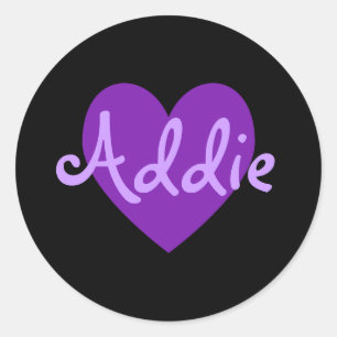 Adesivo Redondo Addie no roxo