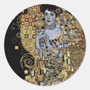 Adesivo Redondo Adele Klimt Sticker